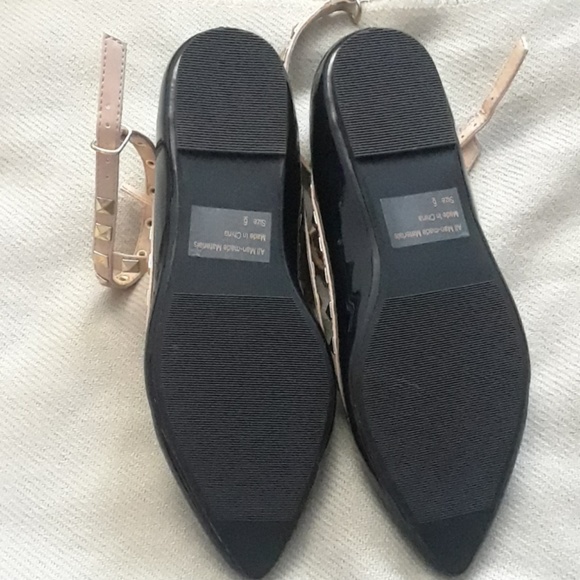 black studded flats - Picture 2 of 2